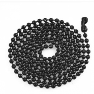 Ball-Chain Ketting Zwart 2.4mm